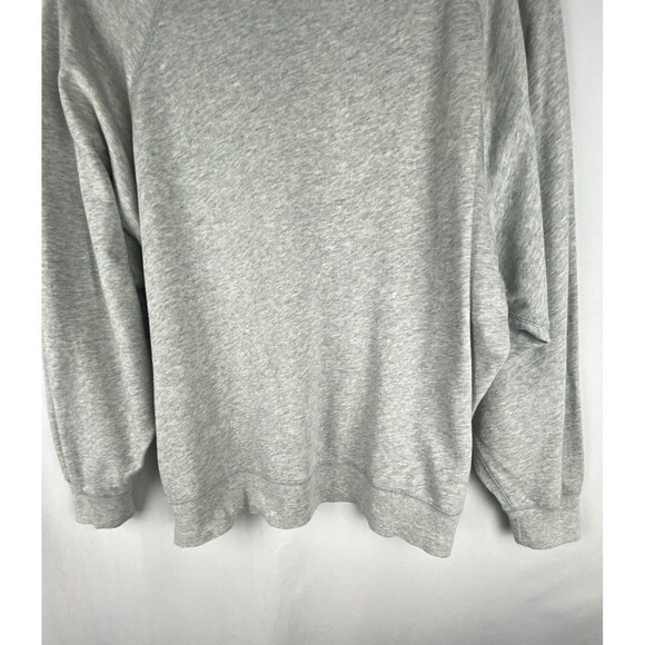 J.CREW Sweatshirt Womens Large Gray Namaste Graphic Print 100% Cotton Crew‎ Neck - Picture 8 of 11